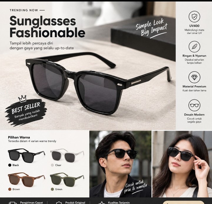 Kacamata Hitam UV400