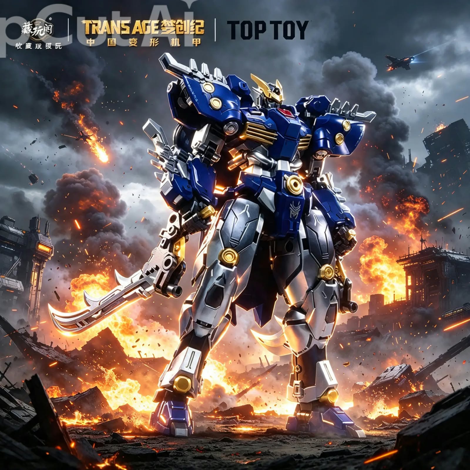 Action Figure Robot Transformable Cang Wan Ge