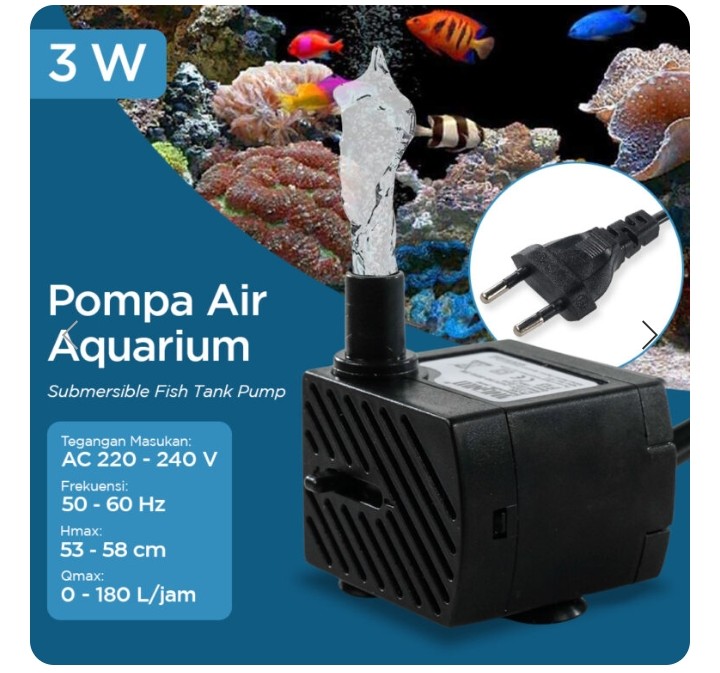 Pompa Air Akuarium 3W